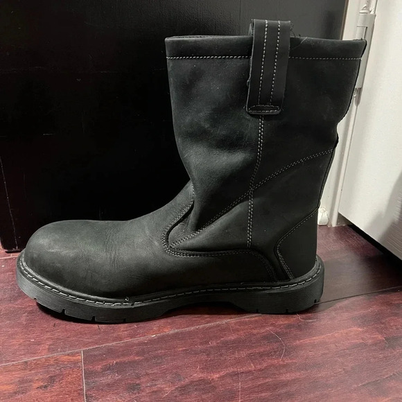 Herman Survivors Men's Size 13 Black  Steel Toe Theo Boots  Leather Oil/Slip Res - Picture 5 of 9